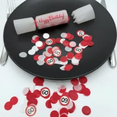 Konfetti-Bonbons zum 60. Geburtstag