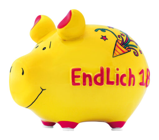 KCG Sparschwein "Endlich 18"