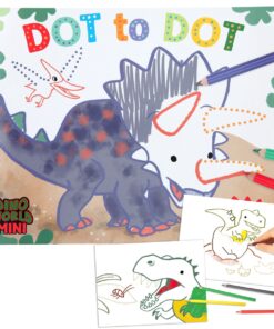 Dino World Punkt zu Punkt Malbuch MINI DINO