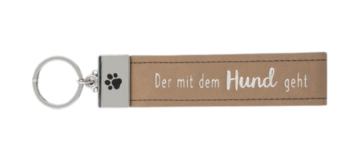 Schlüsselanhänger "Der mit dem Hund geht"