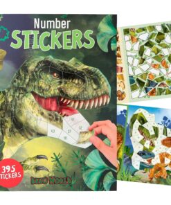 Dino World Number Sticker