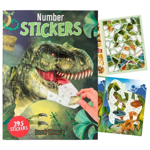 Dino World Number Sticker