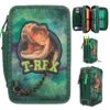 DINO WORLD 3-Fach Federtasche mit Kette