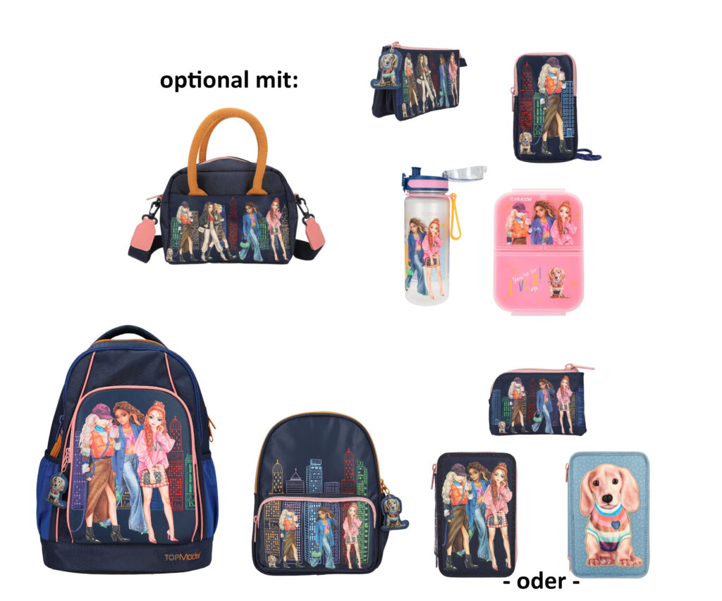 TOPModel "CITY GIRLS" Schulrucksack-Set - Kollektion 2023