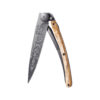 Deejo 37g - Taschenmesser mit Olivenholzgriff - Wikinger Vegvisir