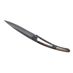 Deejo 37g - Taschenmesser mit Olivenholzgriff - Wikinger Vegvisir