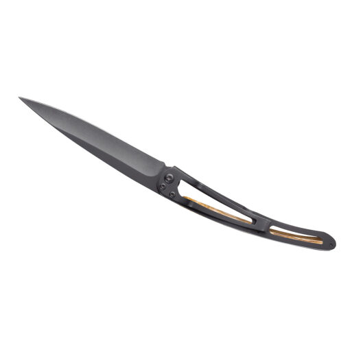 Deejo 37g - Taschenmesser mit Olivenholzgriff - Wikinger Vegvisir