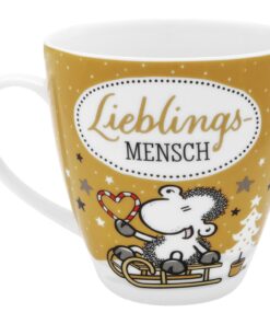 Sheepworld Tasse "Lieblingsmensch" Wintermotiv