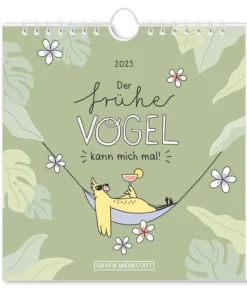 Grafik Werkstatt - Postkarten-Kalender "Frühe Vogel" für 2025