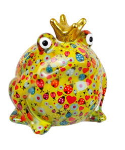 Pomme-Pidou Spardose "Frosch Freddy" Ladybug, grün