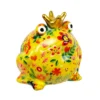 Pomme-Pidou Spardose "Frosch Freddy" Flowers&Leaves, Gelb/Grün
