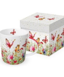 ppd Tasse "Flowerfield" in Geschenkbox