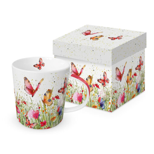 ppd Tasse "Flowerfield" in Geschenkbox