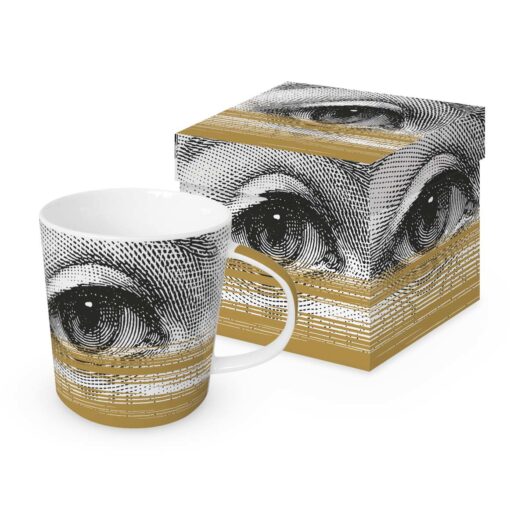 ppd Tasse "Golden Eye" in Geschenkbox