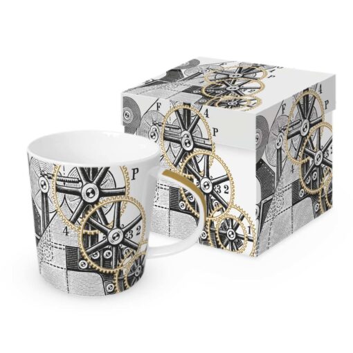 ppd Tasse "Clockwork" in Geschenkbox