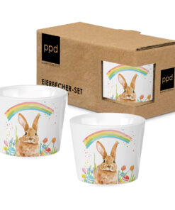 ppd Eierbecher-Set "Rainbow Rabbit"