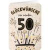 Sheepworld Grußkarte Leinen - Runde 50