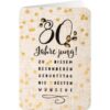 Sheepworld Grußkarte Leinen - 80 Jahre jung