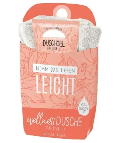 Wellnessdusche "Nimm das Leben leicht" (Blüte) - Geschenk für Dich