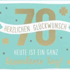 Geschenkbox mit Musik zum 70. Geburtstag