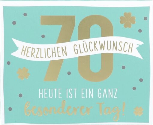 Geschenkbox mit Musik zum 70. Geburtstag