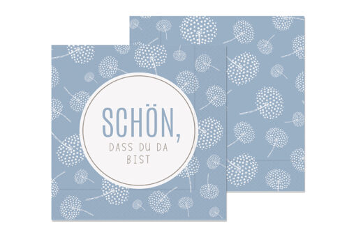 Geschenk für Dich - Servietten 33x33cm "Schön, dass es dich gibt" - Relax