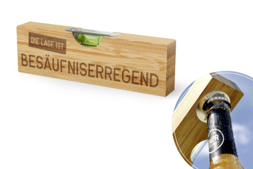 Bierbuddy Flaschenöffner "Besäufniserregend" - Geschenk für Dich - Manntastisch