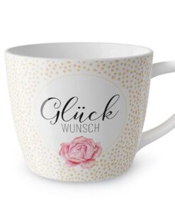 Maxi-Becher "Glückwunsch" (Lovely) - Geschenk für Dich