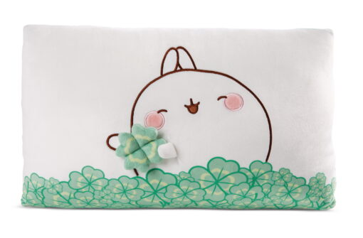 NICI Kissen "Molang" mit Kleeblatt 43x25 cm