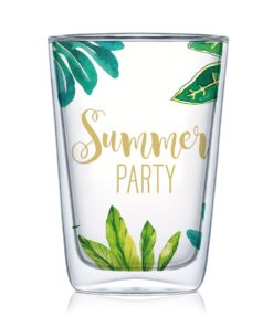 ppd Doppelwand-Trinkglas "Jungle Summer Party"