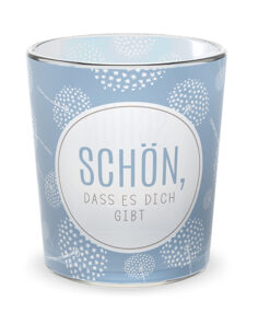 Geschenk für Dich - Windlicht "Schön, dass es dich gibt" - Relax