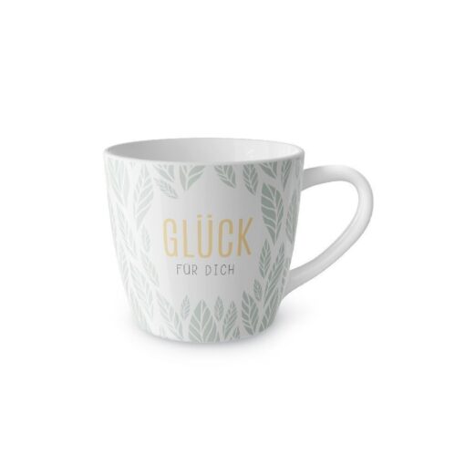 Geschenk für Dich - Maxibecher "Glück für Dich" (Blatt)