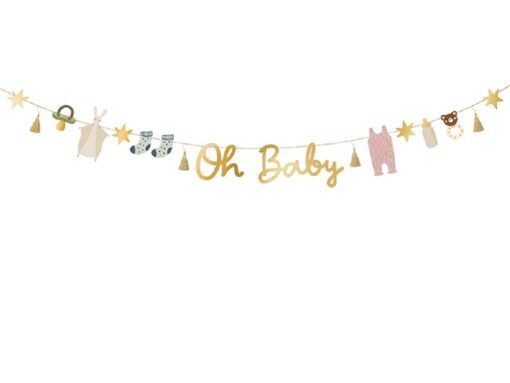 Banner-Girlande - OH BABY - 2,5m