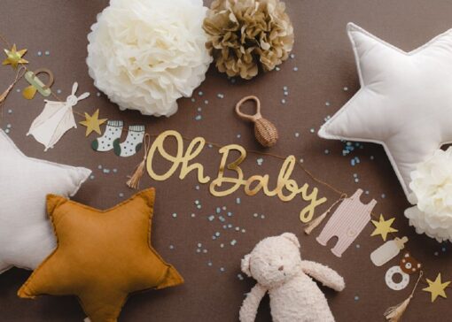 Banner-Girlande - OH BABY - 2,5m, Mood