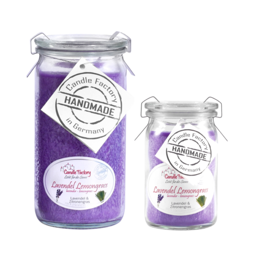 Candle Factory Duftkerze - Lavendel-Lemongrass im Weck-Glas