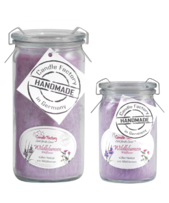 Candle Factory Duftkerze - Wildblumen im Weck-Glas