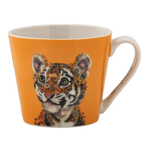 M&W Porzellan-Becher "Tiger" in Geschenkbox