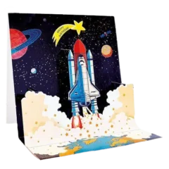 Pictura Pop-up Karte "Rakete"