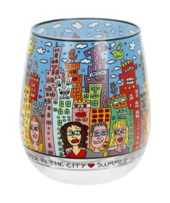 James Rizzi - Windlichtglas "Summer in the City"