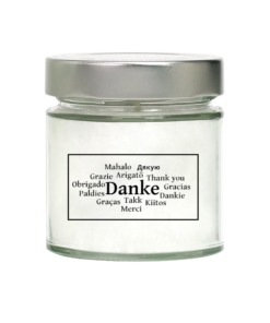 Duftkerze Danke (verschiedene Sprachen) - Candle Factory