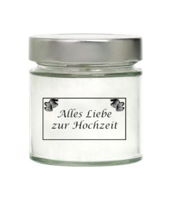 Duftkerze Alles Liebe zur Hochzeit zum Geburtstag - Candle Factory