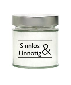 Duftkerze Sinnlos & Unnötig - Candle Factory