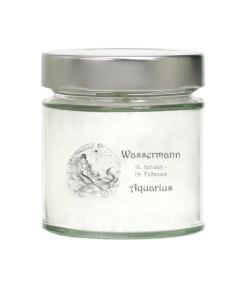 Duftkerze mit Sternzeichen Wassermann - Candle Factory