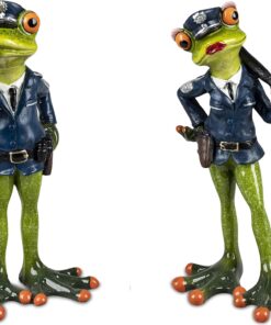 Froschhausen - Frosch Polizei, hellgrün, sortiert