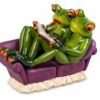 Froschhausen - Froschpaar auf Sofa, hellgrün