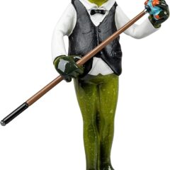 Froschhausen - Frosch beim Billiard, hellgrün