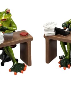 Froschhausen - Frosch im Büro, hellgrün, sortiert