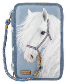 Miss Melody 3 Fach Federtasche DENIM