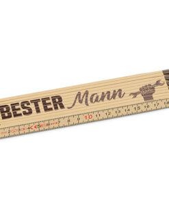 Geschenk für Dich – Zollstock “Bester Mann” – Manntastisch