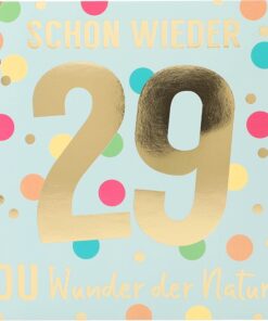 Musikkarte 29. Geburtstag ...schon wieder